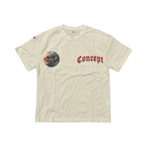 Concept Astronaut Short Sleeve T-Shirt Cream NWT Size M
